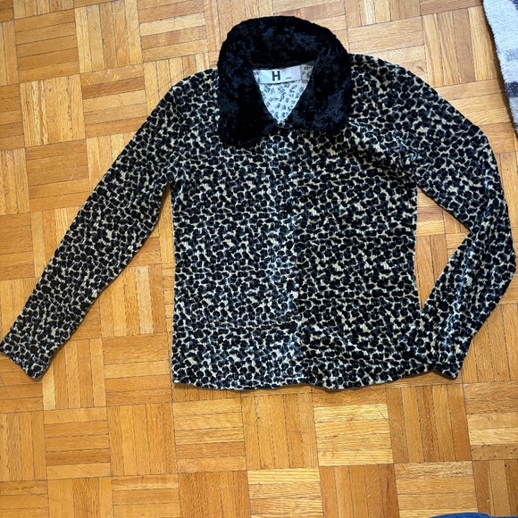 NANNY FINE !!! AM I RIGHT - leopard print long sleeve sweater - Picture 2 of 5
